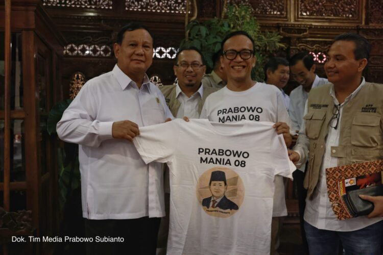 Prabowo Usai Terima Dukungan JoMan: Saya Berasa Makin Optimis dan Lebih Muda 23 Tahun