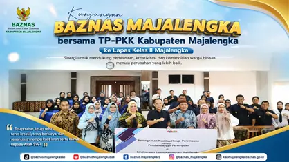 Ketua Dewan Pengawas BAZNAS Majalengka Dampingi Ketua TP-PKK Berkunjung ke Lapas Kelas II Majalengka